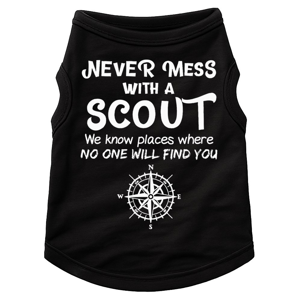 Scout Gift Never Mess With A Scout Doggie Tank