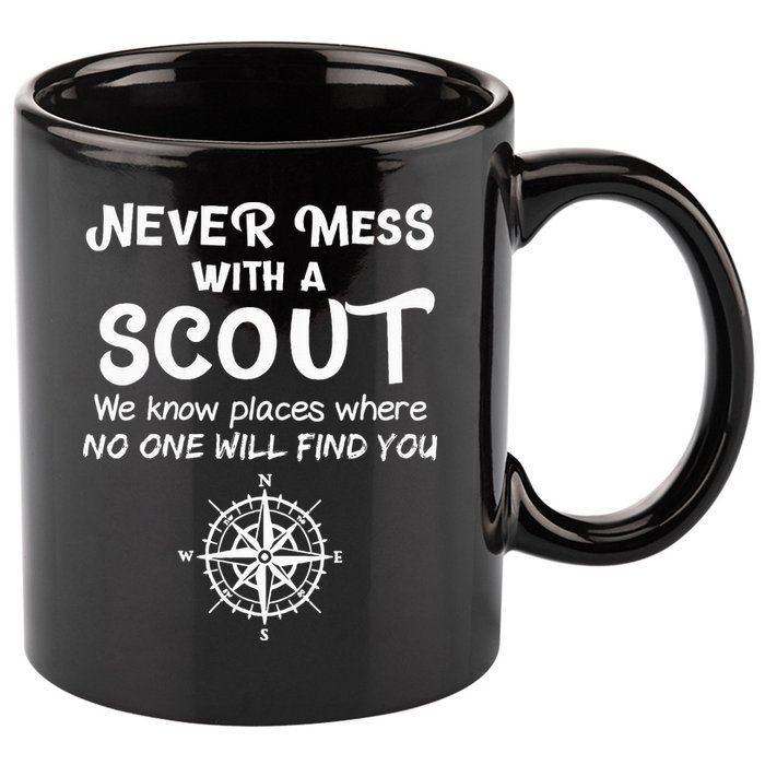 Scout Gift Never Mess With A Scout 11oz C Handle Ceramic Mug