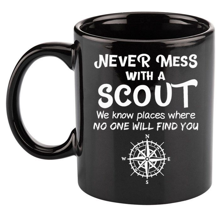 Scout Gift Never Mess With A Scout 11oz C Handle Ceramic Mug