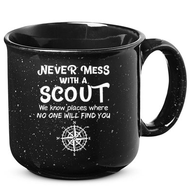 Scout Gift Never Mess With A Scout 15oz Campfire Ceramic Mug