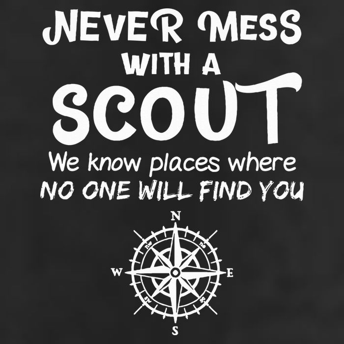 Scout Gift Never Mess With A Scout Golf Towel