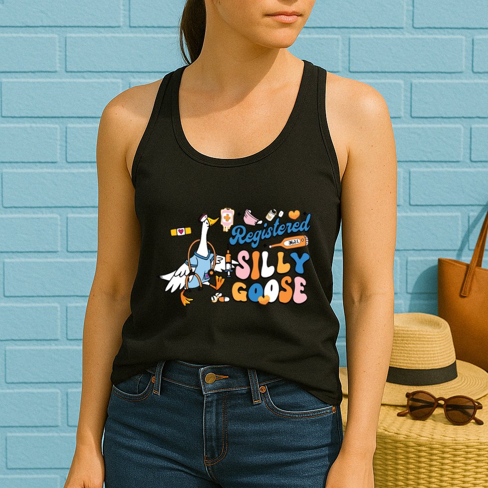 Silly Goose Nurse Womens Tank Top
