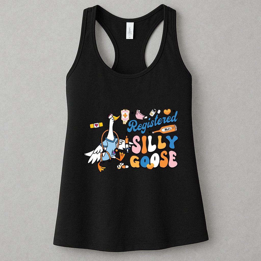 Silly Goose Nurse Womens Tank Top