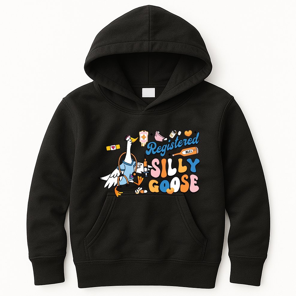 Silly Goose Nurse Kids Hoodie