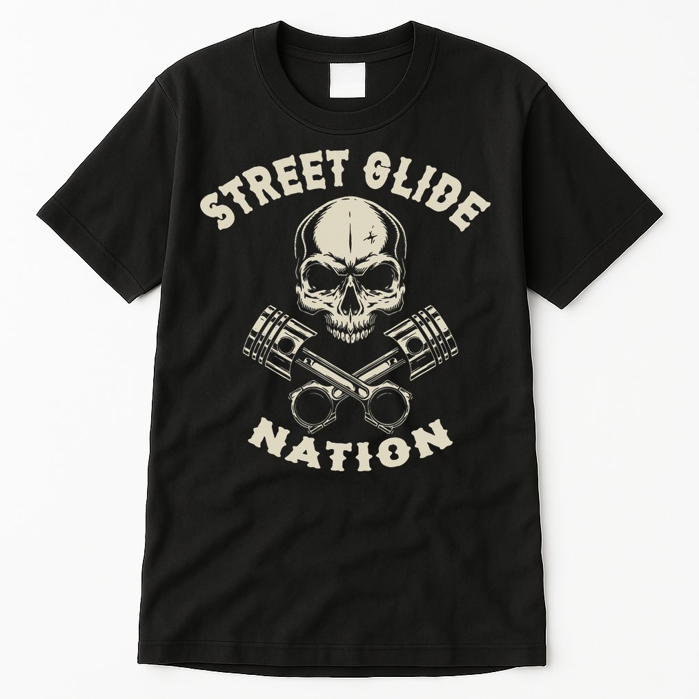Street Glide Nation Cool Biker Motorcycle Motocycles Tall T-Shirt