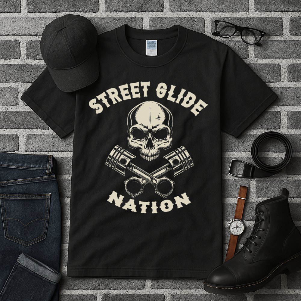 Street Glide Nation Cool Biker Motorcycle Motocycles Tall T-Shirt