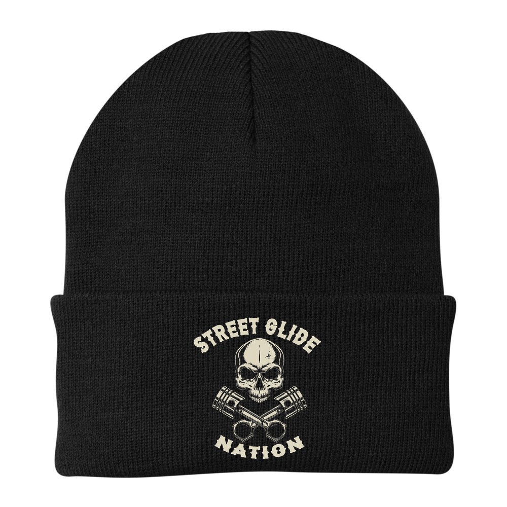 Street Glide Nation Cool Biker Motorcycle Motocycles Beanie