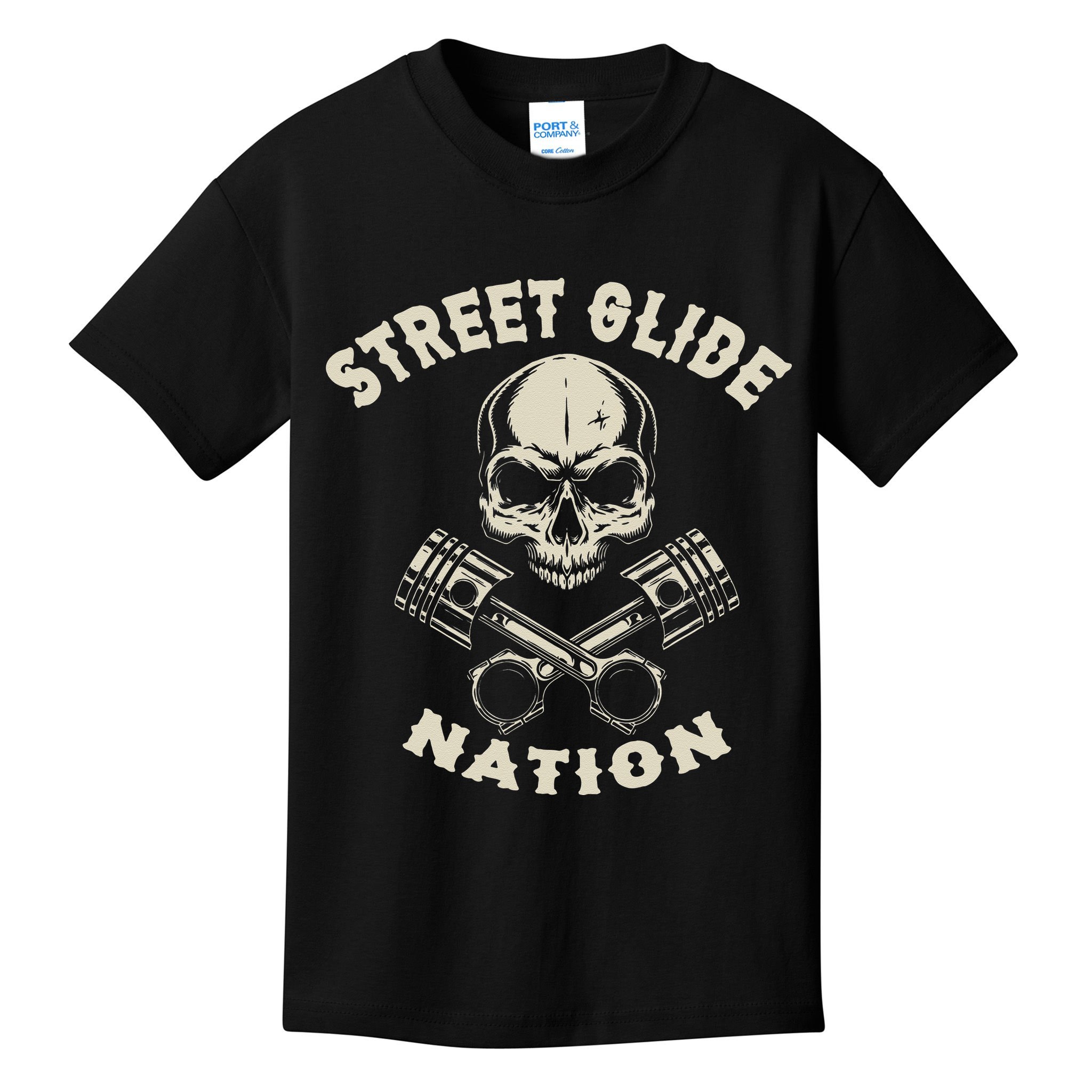 Street Glide Nation Cool Biker Motorcycle Motocycles Kids T-Shirt