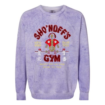 Sho'nuff's Gym New York Since 1985 Colorblast Crewneck Sweatshirt