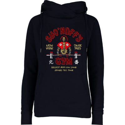 Sho'nuff's Gym New York Since 1985 Womens Funnel Neck Pullover Hood