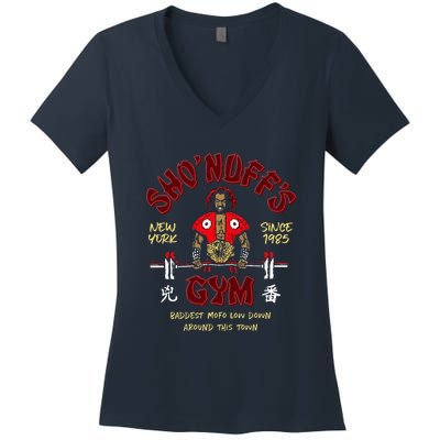 Sho'nuff's Gym New York Since 1985 Women's V-Neck T-Shirt