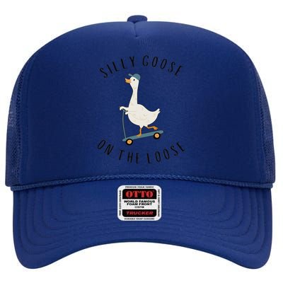 Silly Goose On The Loose High Crown Mesh Back Trucker Hat