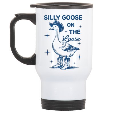 Silly Goose On The Loose Stainless Steel Travel Mug