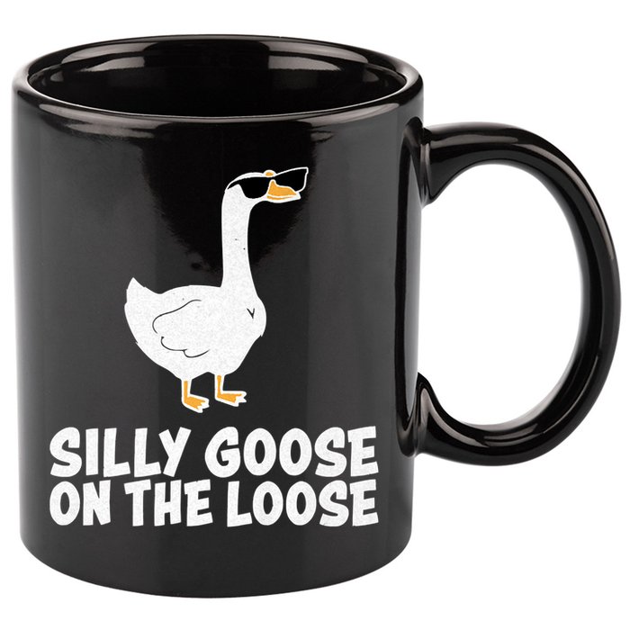 Silly Goose On The Loose 11oz C Handle Ceramic Mug