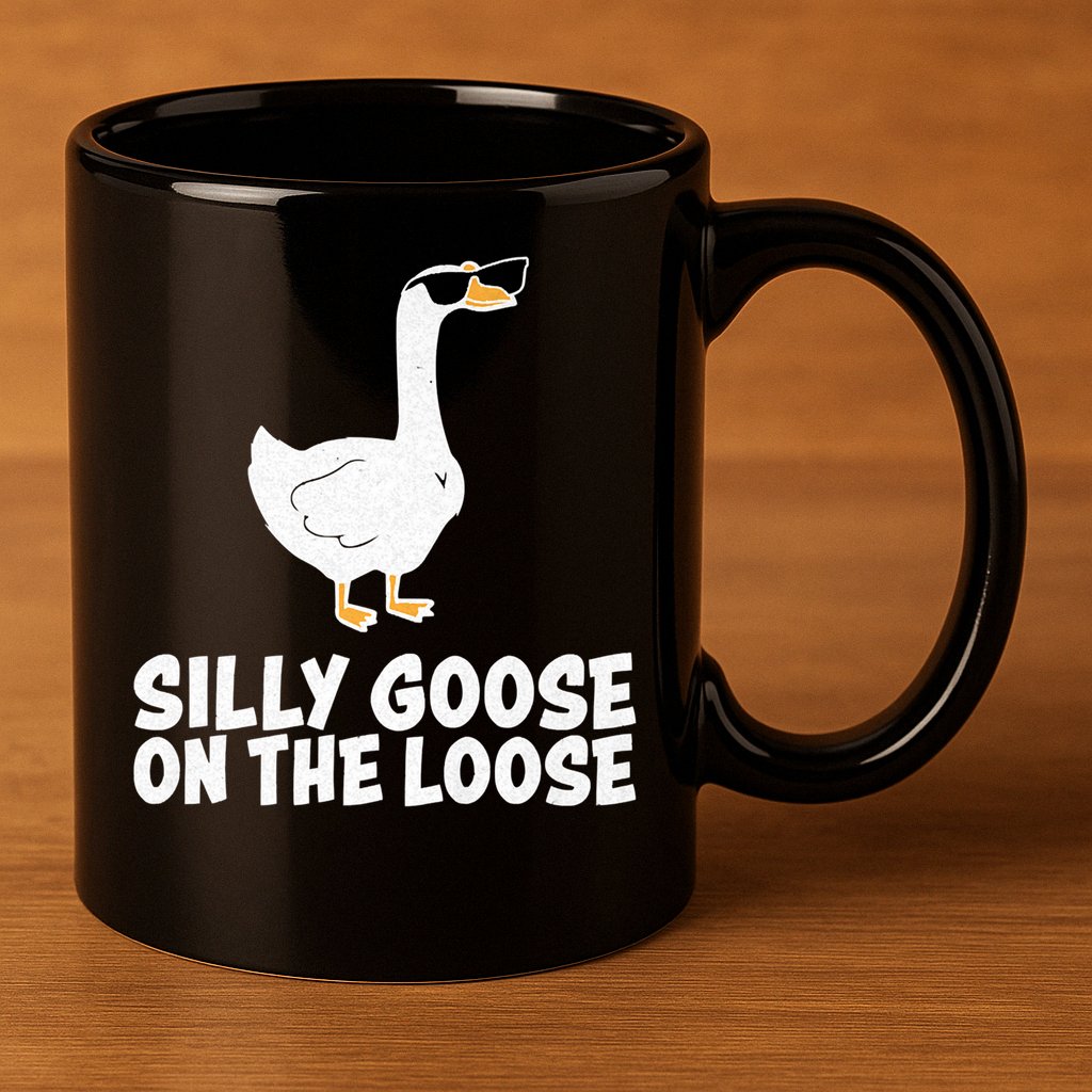 Silly Goose On The Loose 11oz C Handle Ceramic Mug