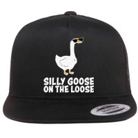 Silly Goose On The Loose Flat Bill Trucker Hat