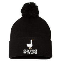 Silly Goose On The Loose Pom Pom 12in Knit Beanie