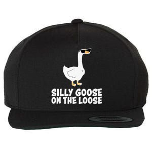 Silly Goose On The Loose Wool Snapback Cap