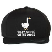 Silly Goose On The Loose Wool Snapback Cap