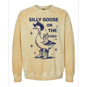 Silly Goose On The Loose Silly Goose Farm Colorblast Crewneck Sweatshirt