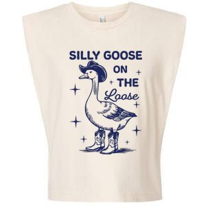 Silly Goose On The Loose Silly Goose Farm Garment-Dyed Women's Muscle Tee