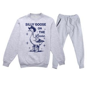 Silly Goose On The Loose Silly Goose Farm Premium Crewneck Sweatsuit Set