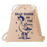 Silly Goose On The Loose Silly Goose Farm Drawstring Bag
