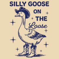 Silly Goose On The Loose Silly Goose Farm Drawstring Bag