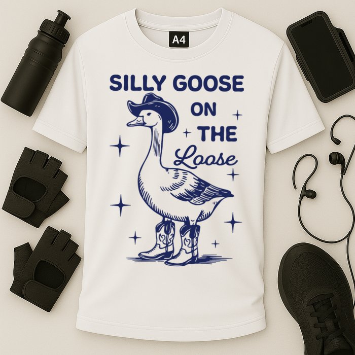 Silly Goose On The Loose Silly Goose Farm Cooling Performance Crew T-Shirt