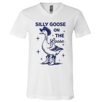 Silly Goose On The Loose Silly Goose Farm V-Neck T-Shirt