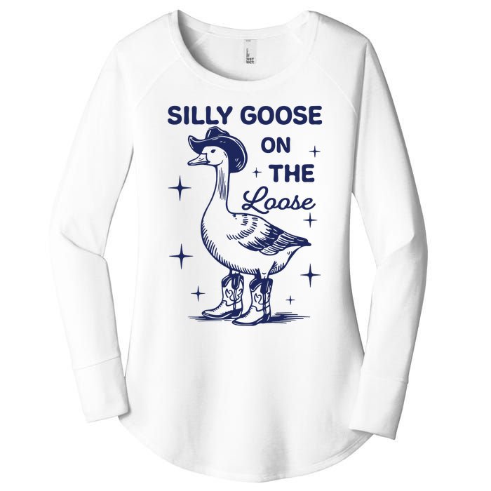 Silly Goose On The Loose Silly Goose Farm Women's Perfect Tri Tunic Long Sleeve Shirt