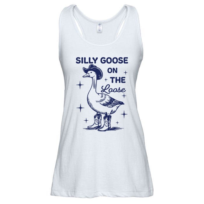 Silly Goose On The Loose Silly Goose Farm Ladies Essential Flowy Tank