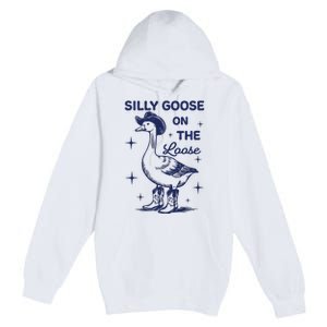 Silly Goose On The Loose Silly Goose Farm Premium Pullover Hoodie