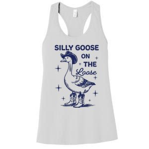 Silly Goose On The Loose Silly Goose Farm Women's Racerback Tank