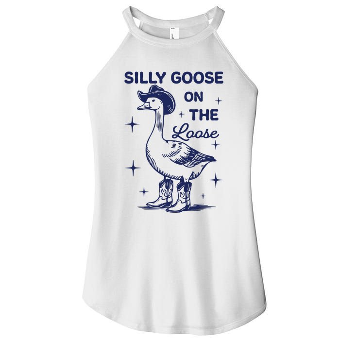 Silly Goose On The Loose Silly Goose Farm Women's Perfect Tri Rocker Tank