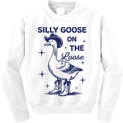 Silly Goose On The Loose Silly Goose Farm Kids Sweatshirt