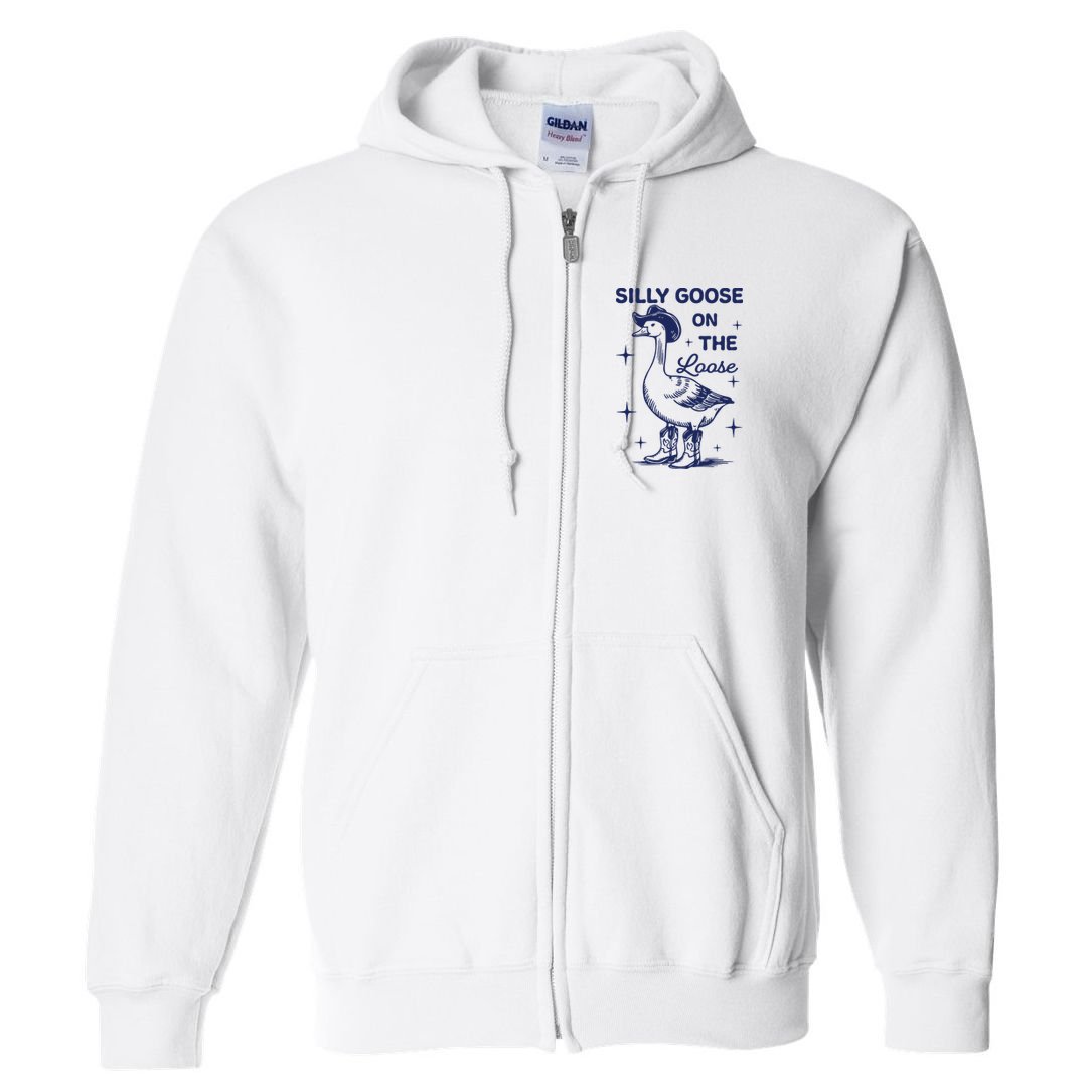 Silly Goose On The Loose Silly Goose Farm Full Zip Hoodie