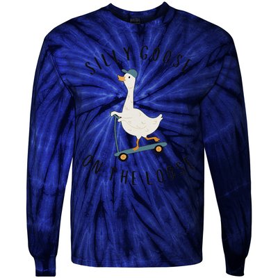 Silly Goose On The Loose Tie-Dye Long Sleeve Shirt