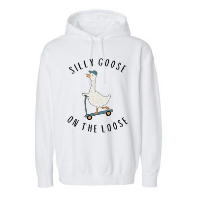 Silly Goose On The Loose Garment-Dyed Fleece Hoodie