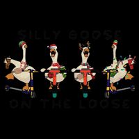 Silly Goose On The Loose Christmas Silly Goose University Funny Goose Baby Bodysuit