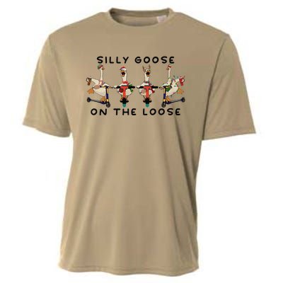 Silly Goose On The Loose Christmas Silly Goose University Funny Goose Cooling Performance Crew T-Shirt