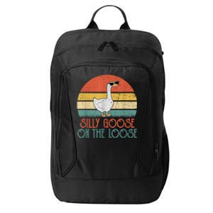 Silly Goose On The Loose Funny Saying City Backpack