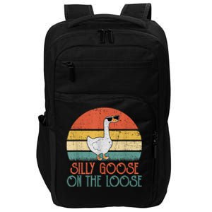 Silly Goose On The Loose Funny Saying Impact Tech Backpack