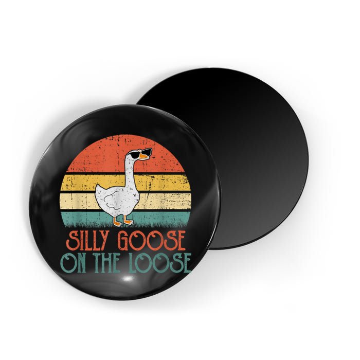 Silly Goose On The Loose Funny Saying Magnet