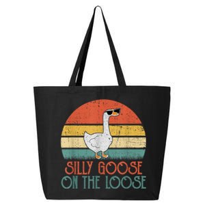 Silly Goose On The Loose Funny Saying 25L Jumbo Tote