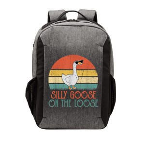 Silly Goose On The Loose Funny Saying Vector Backpack