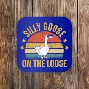 Silly Goose On The Loose Funny Saying Gift Coaster