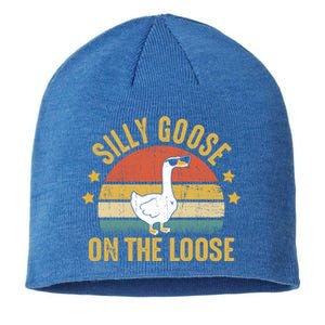 Silly Goose On The Loose Funny Saying Gift Sustainable Beanie