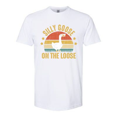 Silly Goose On The Loose Funny Saying Gift Softstyle CVC T-Shirt