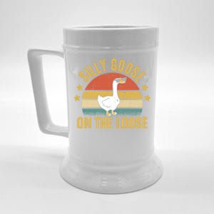 Silly Goose On The Loose Funny Saying Gift Beer Stein